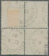 Deutsches Reich - Brustschild: 1872, Großer Schild 1/3 Gr. Dunkelgrün Im Viererblock Mit K1 "DAHLEN/ - Unused Stamps