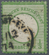 Deutsches Reich - Brustschild: 1872, Großer Schild 1/3 Gr. In B-Farbe Dunkelgrün Mit Doppelprägung D - Unused Stamps