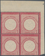 Deutsches Reich - Brustschild: 1872, Großer Schild 1 Gr. Karmin, Postfrischer Eckrand 4er-Block Mit - Unused Stamps