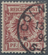 Deutsches Reich - Krone / Adler: 1889/90, Freimarke: Reichsadler Im Kreis, 50 Pf. Bräunlichkarmin (b - Ungebraucht