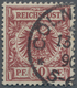 Deutsches Reich - Krone / Adler: 1889/90, Freimarke: Reichsadler Im Kreis, 50 Pf. Bräunlichkarmin (b - Ongebruikt