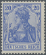 Deutsches Reich - Germania: 1902, Germania 20 Pf. "DEUTSCHES REICH" Seltene B-Farbe Lila-ultramarin - Andere & Zonder Classificatie