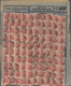 Delcampe - Deutsches Reich - Germania: 1915/1922, 10 Pf Dkl'karminrot Germania, 500 Stück, 40 Pf Orange Ziffer, - Other & Unclassified