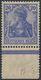 Deutsches Reich - Germania: 1906, 20 Pfg. Germania, Hellultramarin Postfrisch Vom Unterrand. Bis Auf - Other & Unclassified