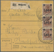 Deutsches Reich - Inflation: 1921, 1,60 M. Auf 5 Pfg. Mit PF "Mim Aufdruck Tiefstehend", Im Paar Mit - Lettres & Documents