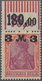 Deutsches Reich - Inflation: 1921. 3 Mk. Oberrandstück Im Walzendruck Mit Abart: "3 Tieferstehend". - Covers & Documents
