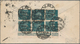Deutsches Reich - Inflation: 1922, 160 Pf Pflüger, Wz.2, 6er-Block Vom Rechten Bogenrand Mit Reklame - Covers & Documents