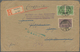 Deutsches Reich - Inflation: 1923, 2x 40 Und 100 Mk. A. R-Brief Von Delmenhorst Ins Memelgebiet, Abg - Covers & Documents