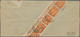 Deutsches Reich - Inflation: 1923, 5 M Dkl'orange Arbeiter, 12 Stück Incl. Senkrechtem 10er-Streifen - Lettres & Documents