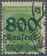 Deutsches Reich - Inflation: 1923, 800 Tsd Auf 500 M Dunkelgelbgrün, Teilgestempelt HAMBURG C 18.11. - Brieven En Documenten