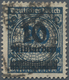 Deutsches Reich - Inflation: 1923, 10 Mrd. Auf 20 Mio. M. Schwarzblau (Walzendruck), Gestempelt, Fot - Lettres & Documents