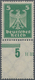 Deutsches Reich - Weimar: 1924. Adler 5 Pfg. Mit Anhängendem Gezähntem Leerfeld In Markengröße, Extr - Autres & Non Classés