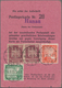 Deutsches Reich - Weimar: 1925, 30 Pf Reichsadler In MiF Mit 5 U. 10 Pf Rheinland Entwertet Mit DBS - Andere & Zonder Classificatie