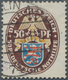 Deutsches Reich - Weimar: 1926, 50 Pfg. + 50 Pfg. Nothilfe Landeswappen Mit Liegendem Wasserzeichen - Sonstige & Ohne Zuordnung