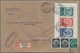 Deutsches Reich - 3. Reich: 1933, 5 Pf, 10 Pf U. 20 Pf Marken Aus Nothilfeblock, Zusammenhängend Als - Briefe U. Dokumente