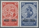 Deutsches Reich - 3. Reich: 1933, Zusammendrucke Aus Block 2 In Ungebrauchter Erhaltung, Alle Möglic - Covers & Documents