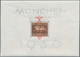 Deutsches Reich - 3. Reich: 1937, München Riem-Block Mit Aufdruck, 2 X Postfrisch U. 1 X Gestempelt, - Covers & Documents