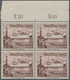 Deutsches Reich - 3. Reich: 1937, 15 + 10 Pf Karminbraun "WHW", Viererblock Vom Oberrand, Linke Unte - Covers & Documents