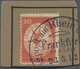 Deutsches Reich - Halbamtliche Flugmarken: 1912, Flugpostmarke 20 Pf. E.EL.P. Gebraucht Auf Kartenau - Airmail & Zeppelin