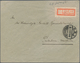 Deutsches Reich - Lokalausgaben 1918/23: HALLE: 1923, Gebührenzettel Mit Fehldruck (ähnlich Doppeldr - Briefe U. Dokumente