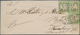 Deutsches Reich - Ganzsachen: 1872, Ganzsachen-Ausschnitt Großer Schild 1/3 Gr Grün Dreimal Auf Brie - Sonstige & Ohne Zuordnung