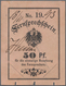 Deutsches Reich - Ganzsachen: 1889, Zwei Fernsprechscheine 50 Pf. Schwarz Auf Rosa, No. 19 Und No. 4 - Andere & Zonder Classificatie