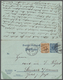 Deutsches Reich - Ganzsachen: 1900, Doppelkarte 2 Pf. Blau Portogerecht Hin Und Zurück Gelaufen Mit - Autres & Non Classés