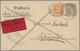 Württemberg - Ganzsachen: 1910, 3 Pf Ganzsachenkarte Mit Zusatzfrankatur 25 Pf Orange Als Eilboten V - Autres & Non Classés