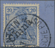 Deutsche Post In China: 1900, Schräger Handstempel „China" Auf 20 Pf Germania Reichspost Entwertet " - Deutsche Post In China