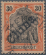 Deutsche Post In China: 30 Pfg Germania Reichspost, Handstempelaufdruck „China”, Farbfrisches Kabine - Chine (bureaux)