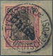 Deutsche Post In China: 1900, 50 Pfg. Germania Mit CHINA-Handstempelaufdruck Von LINKS OBEN NACH REC - Deutsche Post In China