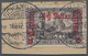 Deutsche Post In China: 1913 (8.12.), "1 1/2 Dollar Auf 3 Mark" (Friedensdruck, 26:17 Zähnungslöcher - China (offices)