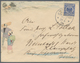 Delcampe - Deutsche Post In China - Besonderheiten: 1896/1912, Sechs Belege (u.a. Japan. Schmuckbrief Aus 1895, - China (offices)