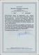 Deutsche Post In Marokko: 1911, Freimarke 6 P 25 C Auf 5M Schwarz/dunkelkarmin, Als Seltener Ministe - Morocco (offices)