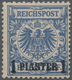 Deutsche Post In Der Türkei: 1893, 20 Pfg. Lebhaftgrauultramarin, Farbfrisches Exemplar, Oben Einige - Turkey (offices)