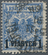 Deutsche Post In Der Türkei: 1889, 1 Piaster Auf 20 Pf. Reichspost In Der Seltenen Farbe "lebhaftkob - Turkey (offices)