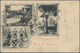 Deutsche Kolonien - Kamerun: 1898, 20 Pfg. Aufdruck-Marke Diagonal Halbiert Gebraucht Als Ortskarte - Kamerun