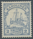 Deutsche Kolonien - Karolinen: 1900, Probedruck 2 Pfg. Kaiseryacht Graublau, Farbfrisch Und Gut Gezä - Carolines