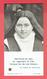 SAINTE THERESE DE L ENFANT JESUS IMAGE PIEUSE RELIQUAIRE RELIQUE ETOFFE AYANT TOUCHE A SES RELIQUES - Religion & Esotericism