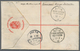 Deutsche Kolonien - Samoa: 1893, Ganzsachenumschlag Tonga 4 P. Rot Mit Zusatzfrankatur 2 1/2 P. Auf - Samoa