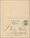 Deutsche Kolonien - Samoa - Britische Besetzung - Ganzsachen: 1914. Doppelkarte 1/2d Wobei Frageteil - Samoa