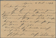 Deutsche Kolonien - Samoa - Ganzsachen: 1896, J.Davis-Privatpost, Frageteil 1 P. Rot Auf Braungrau M - Samoa