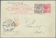 Deutsche Kolonien - Samoa - Ganzsachen: 1897, J.Davis-Privatpost, Frageteil 1 P. Rot Auf Hellgrünlic - Samoa