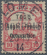 Deutsche Kolonien - Togo - Britische Besetzung: 1914, 10 Pfennig Freimarke Von Togo Mit Schwarzem Au - Togo