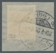 Deutsche Abstimmungsgebiete: Saargebiet: 1920, "7 ½ Pfg. Mittelorange Germania/Sarre Mit Kopfstehend - Lettres & Documents