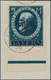 Deutsche Abstimmungsgebiete: Saargebiet: 1920, Bayern-Sarre 5 Mk. Blau Vom Unterrand (Feld 18) Auf B - Brieven En Documenten