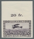 Deutsche Abstimmungsgebiete: Saargebiet: 1928, "1 Fr. Flugpost Ungezähnt", Postfrischer Wert Vom Obe - Covers & Documents