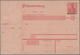 Deutsche Abstimmungsgebiete: Saargebiet - Ganzsachen: 1920/21, Postanweisung Germania 10 Pf Rot Mit - Entiers Postaux