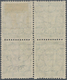 Danzig: 1932, 10 Pfg. Wappen Mit Rollenzähnung Im Gestempelten Viererblock. Ein Wert Unten Zahnfehle - Autres & Non Classés