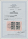 Danzig - Dienstmarken: 1923, 100 M Mit Aufdruck DM Im 4er-Block, Sauber Gestempelt Auf Briefstück, F - Otros & Sin Clasificación